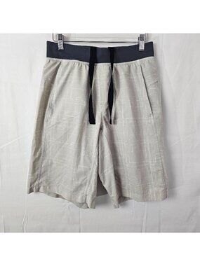 READ Lululemon Shorts Mens S White The Short Linerless 10.5" Inseam Activewear